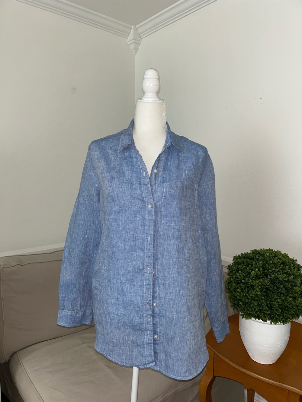 GAP Light Blue Boyfriend Shirt